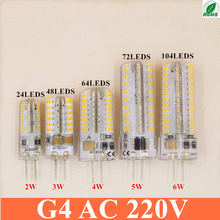 High power LED G4 BULB  24 48  64 72 104 led 3014 AC 220V corn bulb lamp Warm white / white  25-35 watt halogen replacement 2024 - buy cheap