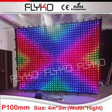 led color changing curtain light nightclub led curtain in fireproof velvet cloth 2024 - buy cheap