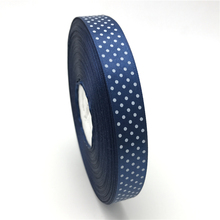 5Yards 3/4" 20mm Navy blue Printing Polka Dot Satin Ribbon Hair Bow Christmas Wedding Decoration DIY Sewing Craft 2024 - buy cheap