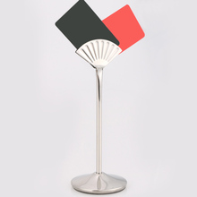 12" Stainless Steel Fan Shaped Table Number Place Card Holder Menu Stand for Wedding Restaurant  Accessories Table Card Holder 2024 - buy cheap