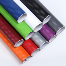 30cmx127cm 3D Carbon Fiber Vinyl Car Wrap Sheet Roll Film Car stickers and Decals Motorcycle Car Styling Accessories Automobiles 2024 - buy cheap