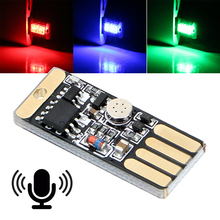 LEEPEE-luz de ritmo musical RGB con enchufe USB, Control táctil y de sonido, Lámpara decorativa de estilo para coche 2024 - compra barato