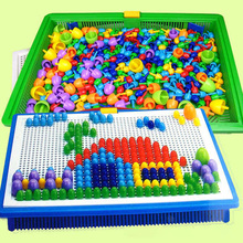 Inteligente 3d quebra-cabeça jogos diy contas de unhas plástico flashboard crianças brinquedos do bebê brinquedo educativo 2024 - compre barato