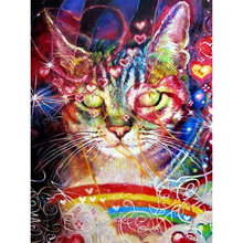 YI BRIGHT New Arriving Diamond Painting Cat Diamond Embroidery Sale Animal Diamond Mosaic Full Layout Rhinestones Hobbies 2024 - buy cheap