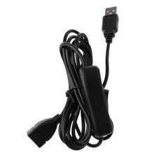 Convertidor de Cable de datos, extensor USB 2,0, Cable de extensión USB con interruptor de encendido y apagado para ventilador USB, Cable de alimentación de lámpara LED 2024 - compra barato