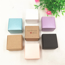 Mini caja cuadrada multicolor de 4x4x2,5 cm, caja de dulces/Chocolate para fiestas de bodas, bricolaje, joyería hecha a mano, 20 Uds. 2024 - compra barato
