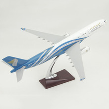 47CM 1:160 Scale Airbus A330 Model OMAN AIR Airlines with Base Resin Aircraft Plane Collectible Display Model Toy Collection Toy 2024 - buy cheap