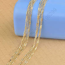 Free Fast Shipping Wholesale 5PCS Lot 18Inches Column Beads GF Necklaces Chain Lobster Clasps For Pendant Jewelry Findings 2024 - buy cheap