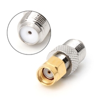 2019 Novo Tipo F Jack Fêmea para SMA Fêmea Reta Tomada Coaxial RF Adaptador F para SMA Plug Equipamentos Elétricos 2024 - compre barato