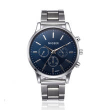 2018 Fashion Men Crystal Stainless Steel Analog Quartz Wrist Watch Bracelet Men Watch Waterproof erkek kol saati Relojes Hombre 2024 - buy cheap
