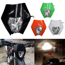 Tdpro motocicleta da bicicleta sujeira farol carenagem motocross universal caber 125 200 250 350 450 2024 - compre barato