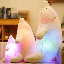 Oso Polar de peluche con LED de colores, almohada emisor de luz de alta calidad, los mejores regalos para muñecas de san valentín y cumpleaños 2024 - compra barato