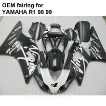 Motorcycle fairing kit for Yamaha injection molding YZF R1 1998 1999 black fairings set YZFR1 98 99 CN17 2024 - buy cheap