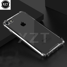 Shockproof For iPhone 5s 6s 7 8 plus X case housing Bag Transparent Hard PC Phone Cases Back Cover Anti-knock Armor Clear Case 2024 - buy cheap