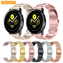 Joyozy 22mm stainless steel strap band for samsung galaxy watch active universal adjustable s3 samsung galaxy watch 42mm/46mm 2024 - buy cheap