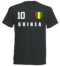Guinea 2019 T-Shirt Trikot Style Fubball Nummer All 10 Sporter Footballer Soccers men T Shirt 2019 Summer 100% Cotton 2024 - buy cheap
