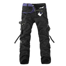 Pantalones de entrenamiento con múltiples bolsillos para hombre, calzas ajustadas informales de alta calidad, talla 28 a 40 2024 - compra barato