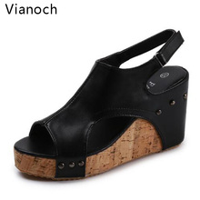 Fashion New Womens Sandals Casual Summer Platform Shoes Flats Shoe Size 40 41 42 43 44 aa0982 2024 - buy cheap