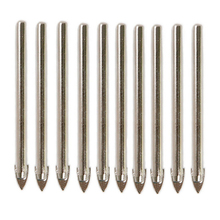 10PCS Spear Point Head Ceramic Marble Tile Glass Drill Bit 6MM Round Shank Drilling Bathroom Tiles Tools 2024 - buy cheap