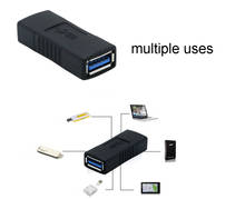 USB 3,0 Тип A адаптер «Мама-мама» муфта Пол смены разъем расширения USB 3,0 кабель Новый A30 2024 - купить недорого