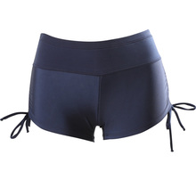 Shorts de surf feminino, calção curto preto de secagem rápida e absorvente de umidade para praia e natação, para verão, 1 peça 2024 - compre barato