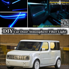Faixa de iluminação ambiente para a parte interna da porta, luzes de fibra óptica para nissan cube z10 z11 z12 2024 - compre barato