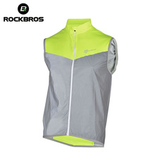 ROCKBROS Cycling Sleeveless Sportswear Jersey Men Reflective Windproof Jackets Breathable maillot ciclismo MTB Bicycle Jacket 2024 - buy cheap