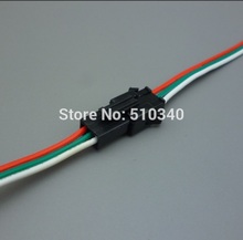Conector multipolo com fio, conector de 3 pinos de 100mm com fio (2.54 peças macho + 100 peças fêmea) com fio 2024 - compre barato