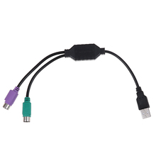 Adaptador de teclado USB macho a PS/2 PS2, convertidor de Cable hembra, 1 ud., envío directo 2024 - compra barato