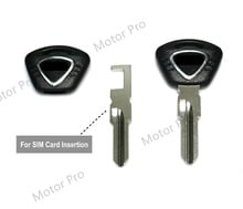 Uncut Blade Blank Key For Tiger Speed Triple 1050 / Daytona Street Triple 675 Motorcycle Accessories BLACK NO Chip 2024 - buy cheap