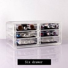 Drawer Type Acrylic Transparent Makeup Cosmetic Organizer Crystal Plastic Jewelry Desktop Storage Box Special Christmas Gift 2024 - buy cheap