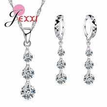 Cadena clásica de Plata de Ley 925 auténtica, collar con borla larga de circonia cúbica, pendientes de joyería para mujer, regalo para mujer 2024 - compra barato