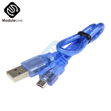 30 см USB 2,0 A штекер Micro USB 5 pin Мужской кабель для зарядки данных 2024 - купить недорого