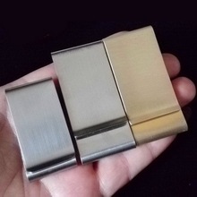 5psc/lot Stainless Steel Wallet Banknote Clip Men Women Creative Metal Three Fold Money Clips Two Colors Two Sizes Optional 2024 - buy cheap