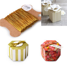 20M Gold Cords Gift Packing String Wedding Party Craft Decoration Rope Threads Handmade 2019 Christmas Gift Packing Craft Supply 2024 - buy cheap