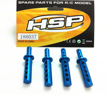 4pcs/lot HSP 188037 Aluminum Body Post Mounts 08047 1/10 Upgrade Parts For RC Model Monster Truck Himoto Redcat 94111 94188 2024 - buy cheap