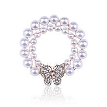 Fashion Women Large Brooches Lady Snowflake Imitation Pearls Rhinestones Crystal Wedding Pin Jewelry Accessorise 2024 - buy cheap