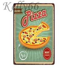 [ Kelly66 ] Pizza Best Choice Metal Sign Tin Poster Home Decor Bar Wall Art Painting 20*30 CM Size y-1635 2024 - buy cheap