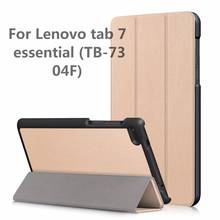 2017 New Flip Stand PU Leather Cover for Lenovo Tab4 Tab 4 7 Essential TB-7304 TB-7304F TB-7304I TB-7304X 7"  Tablet Case + Gift 2024 - buy cheap