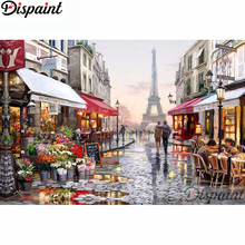 Необычная полная квадратная/круглая дрель 5D DIY Алмазная картина "Париж башня Пейзаж" вышивка крестиком 5D домашний декор A11224 2024 - купить недорого