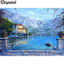 Dispaint Full Square/Round Drill 5D DIY Diamond Painting "Mountain house scenery" Embroidery Cross Stitch 5D Home Decor A11175 2024 - buy cheap