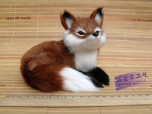 cute simulation fox toy polyethylene & furs brown lucky fox doll gift 16x11x13cm 0879 2024 - buy cheap