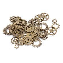 30pcs/lot Mixed Antique Bronze Vintage Steampunk Gears and Cogs Metal Charms Pendants Fit DIY Bracelets Jewelry Making Materials 2024 - buy cheap