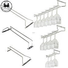 High Quality Useful 27/35/55cm Stainless Steel Wine Rack Glass Holder Hanging Bar Hanger Shelf 2024 - buy cheap