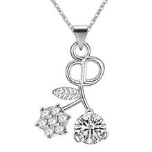 wholesale free shipping silver plated Fashion jewelry chains necklace pendant  WN-1606 2024 - buy cheap