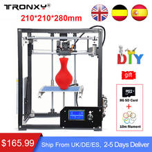 Tronxy обновленный качественный 3d принтер высокой точности большой печати Reprap 3d принтер DIY комплект экструдер + Бесплатная 10 м нить SD карта 2024 - купить недорого
