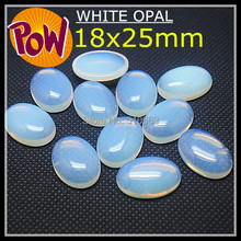 Wholesale 12pcs/Lot Nature opal bead cabochon moonstone fit for big pendant or ring's adhesive surface decoration size 18x25mm 2024 - buy cheap