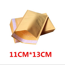 Sobres acolchados de burbujas de 11cm x 13cm + 4cm, bolsa de papel KRAFT, para correo 2024 - compra barato