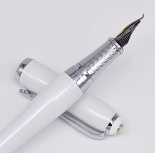 Duke Elegant Calligraphy Fude Nib Fountain Pen Medium Classic Writing Gift Pen , White Color Business Office Home Supplies 2024 - buy cheap