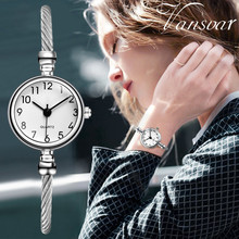 luxury watch women stainless steel Casual Quartz Stainless Steel Band Bracelet Watch Analog Wrist Watch#30 2024 - buy cheap